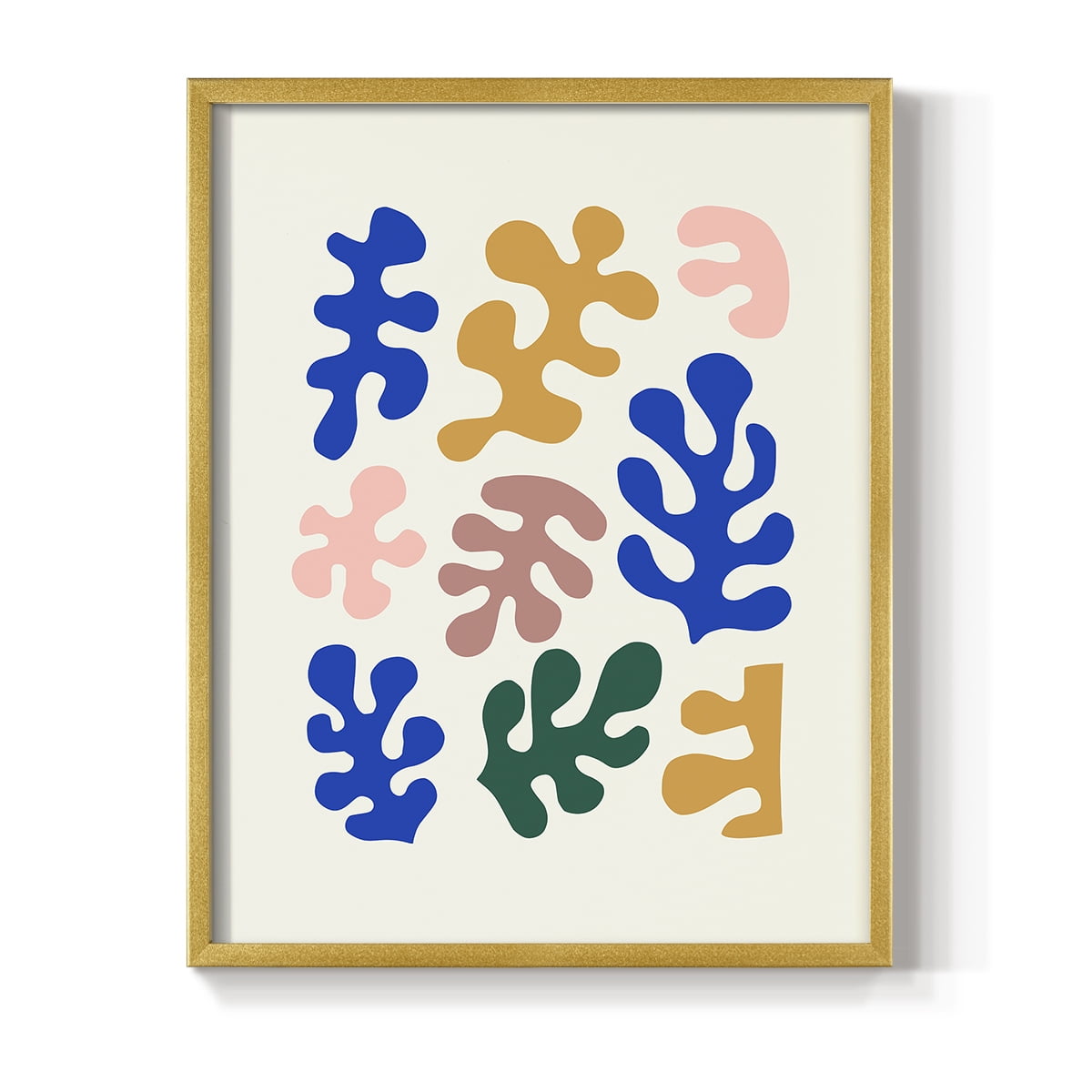 Matisse CDLXV in Gold Solid Wood Framed Print No Nail Hanging
