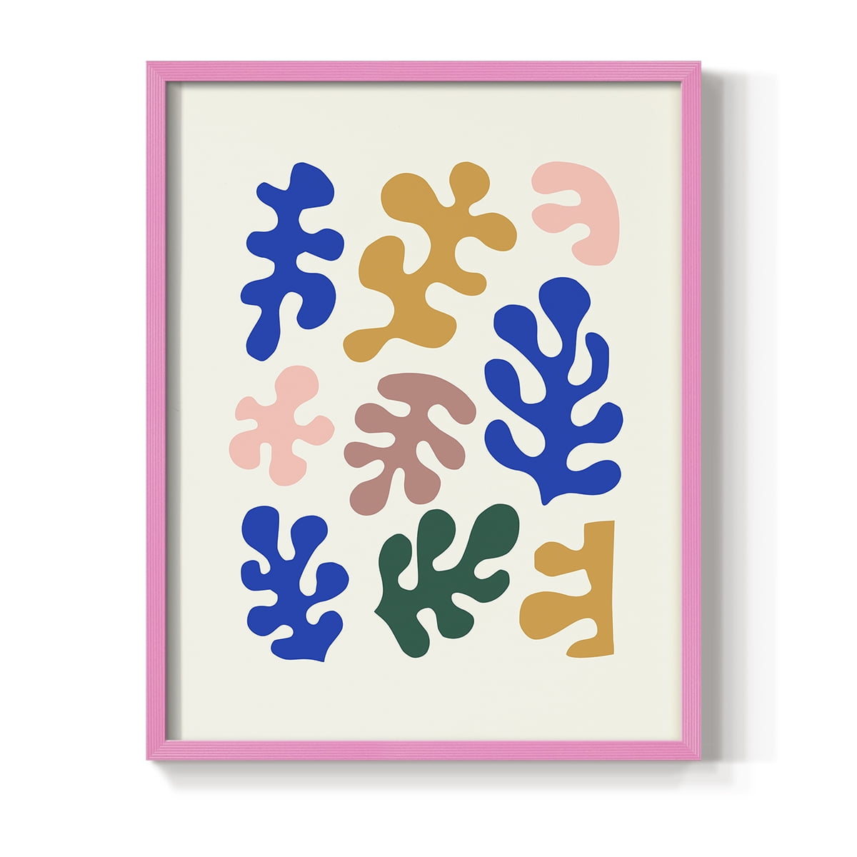 Matisse CDLXV in Pink Solid Wood Framed Print No Nail Hanging