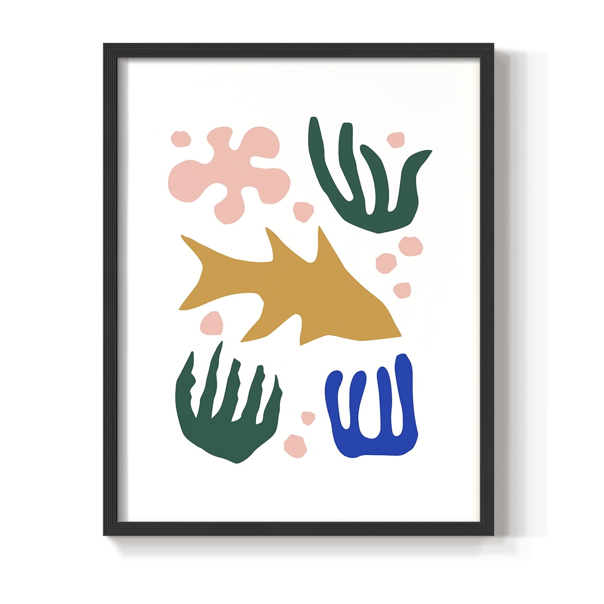 Matisse CDLXVI in Black Solid Wood Framed Print No Nail Hanging