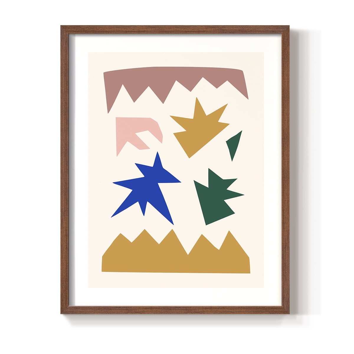 Matisse CDLXVIII in Brown Solid Wood Framed Print No Nail Hanging