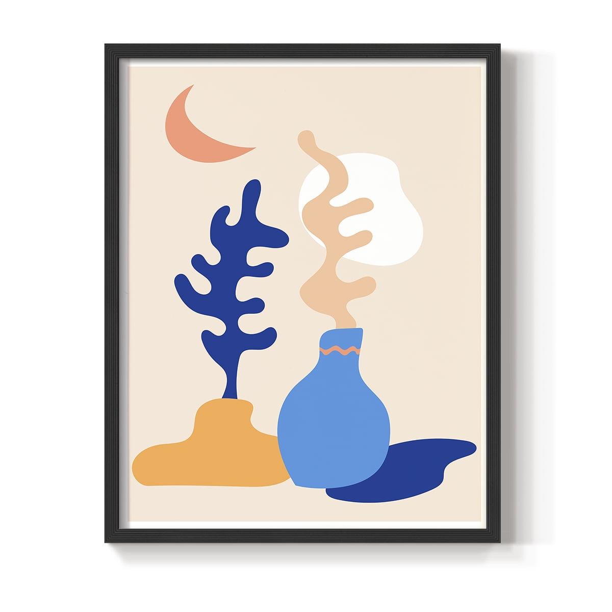 Matisse CDLXX in Black Solid Wood Framed Print No Nail Hanging