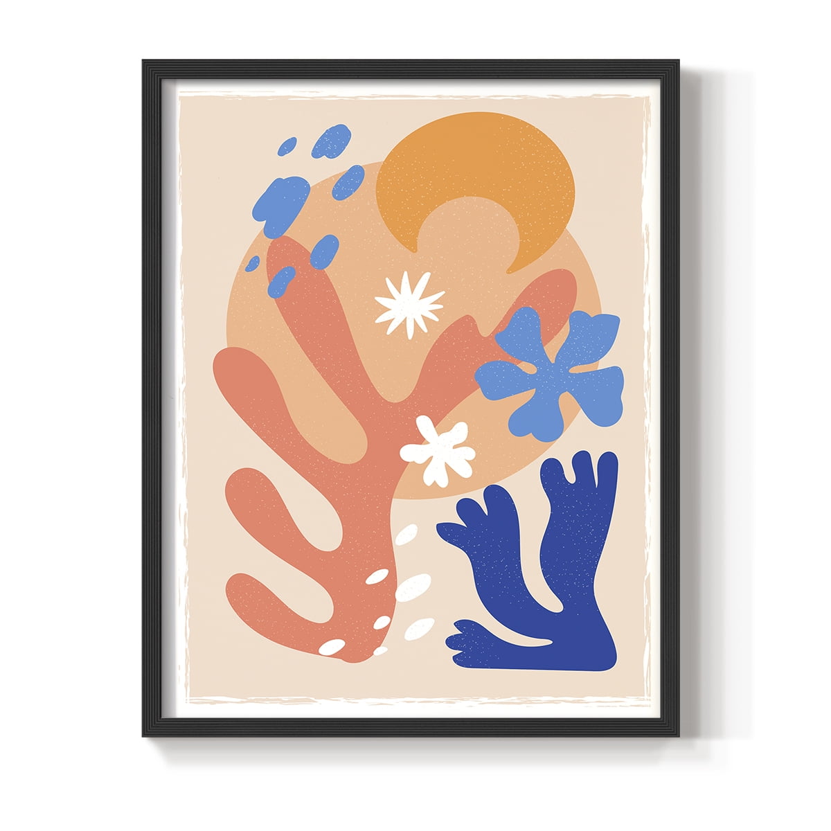 Matisse CDLXXI in Black Solid Wood Framed Print No Nail Hanging