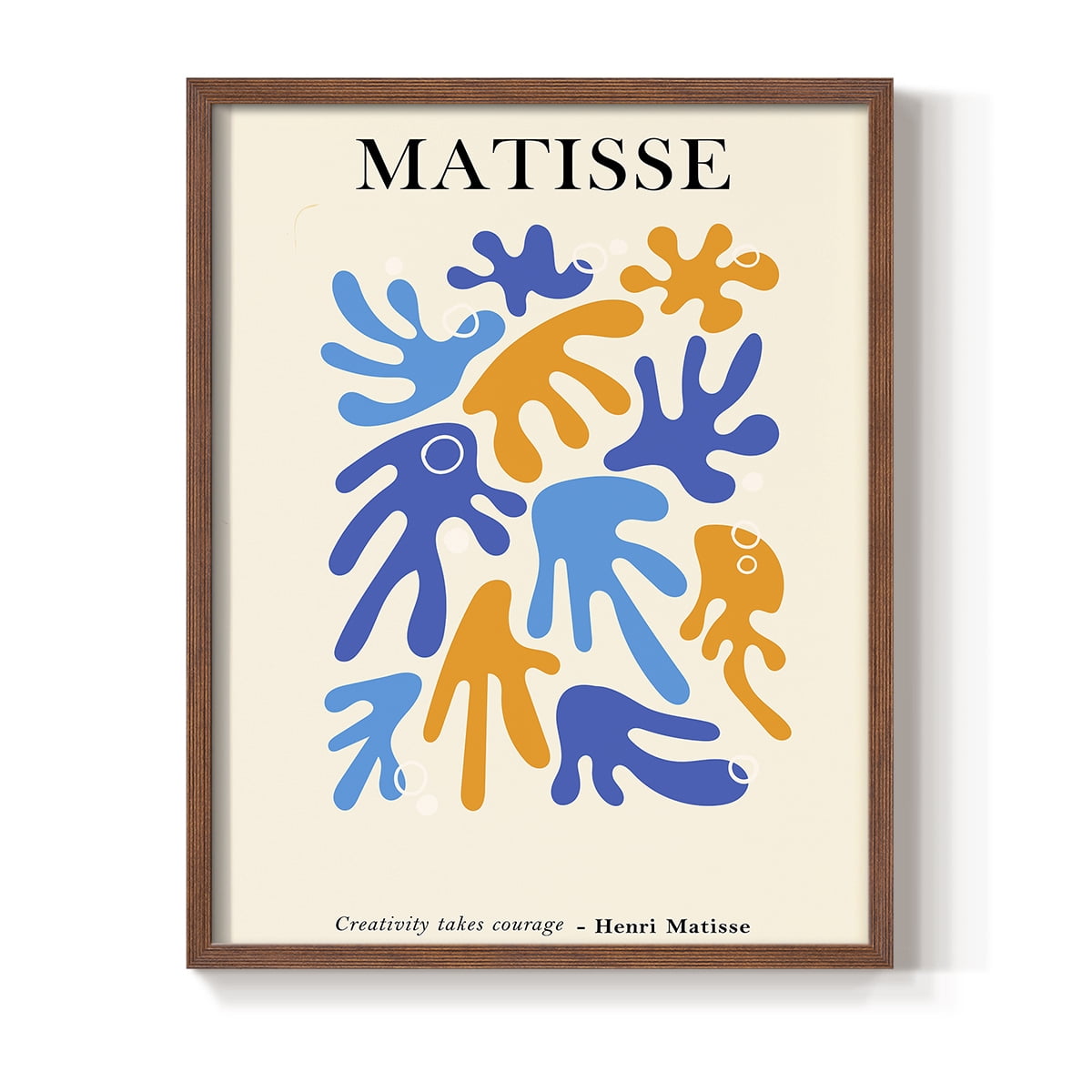 Matisse CDLXXIX in Brown Solid Wood Framed Print No Nail Hanging