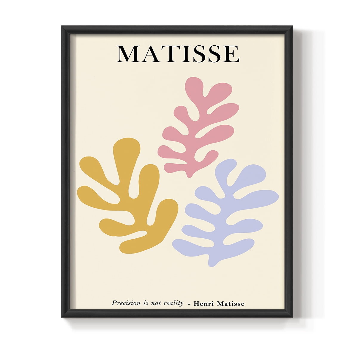 Matisse CDLXXXIV in Black Solid Wood Framed Print No Nail Hanging