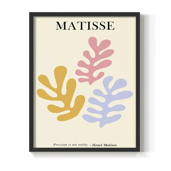 Matisse CDLXXXIV in Black Solid Wood Framed Print No Nail Hanging