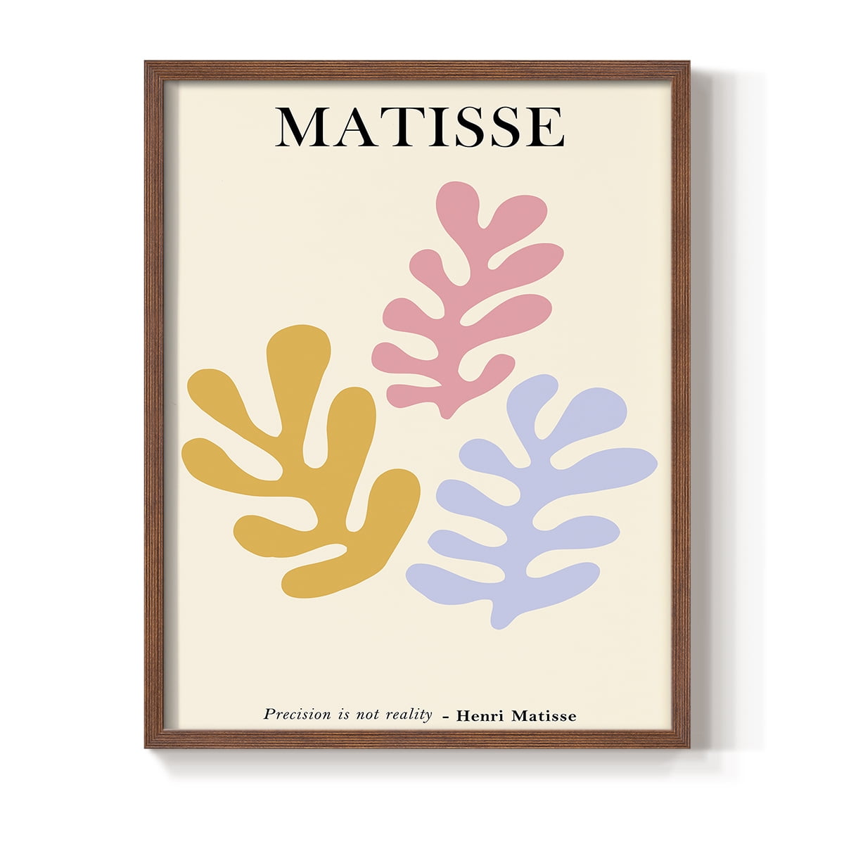 Matisse CDLXXXIV in Brown Solid Wood Framed Print No Nail Hanging