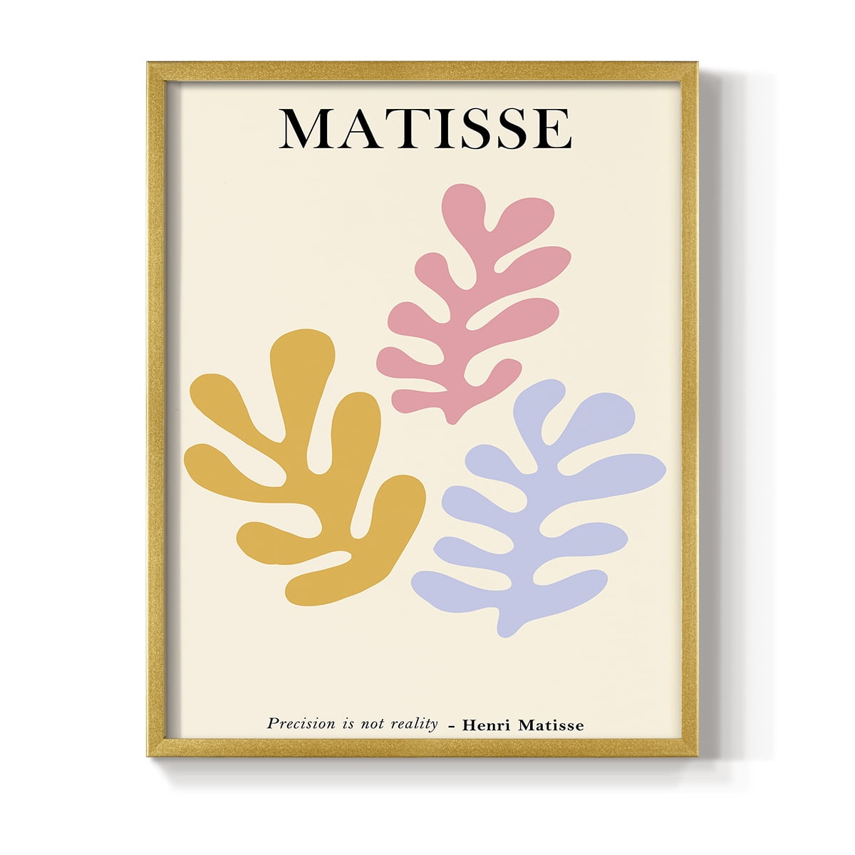Matisse CDLXXXIV in Gold Solid Wood Framed Print No Nail Hanging