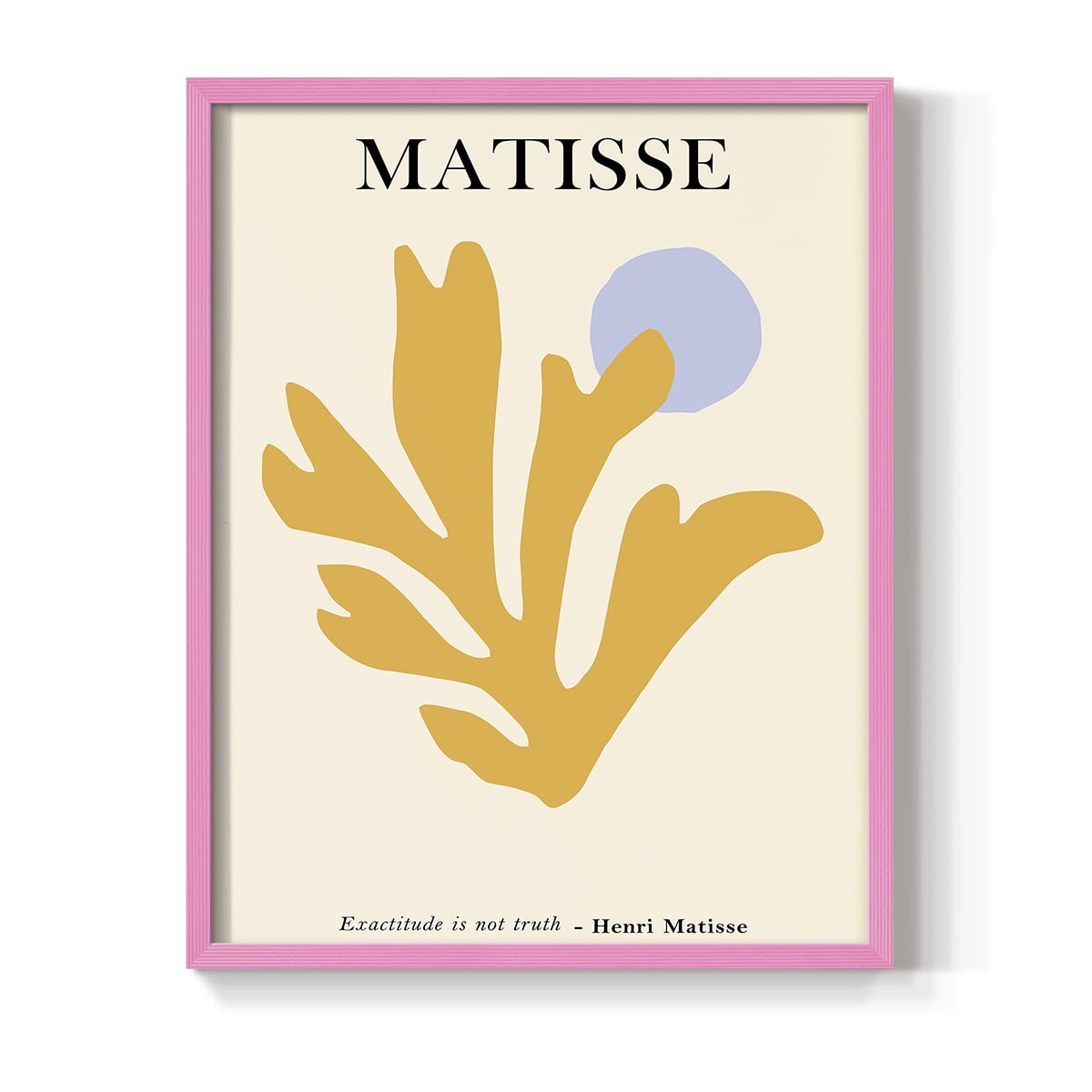 Matisse CDLXXXVI in Pink Solid Wood Framed Print No Nail Hanging