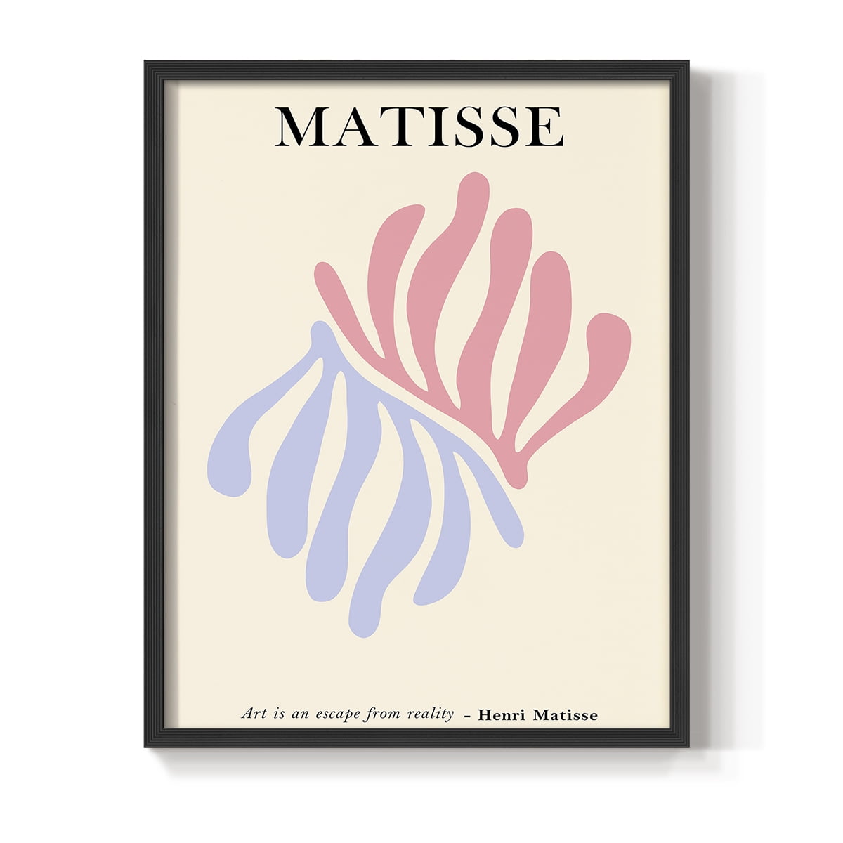 Matisse CDLXXXVII in Black Solid Wood Framed Print No Nail Hanging