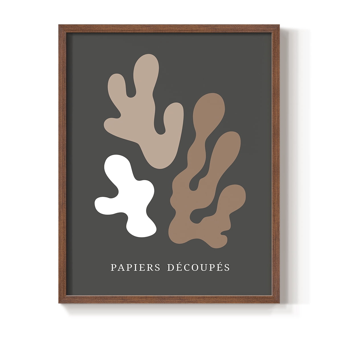 Matisse CDV in Brown Solid Wood Framed Print No Nail Hanging