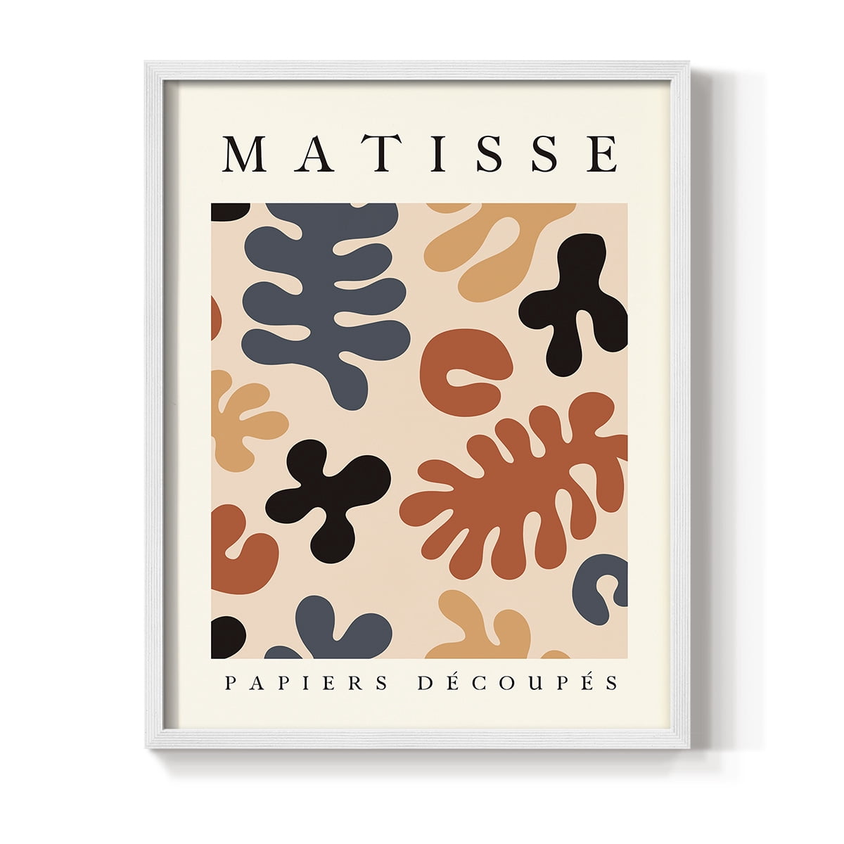 Matisse CDVI in White Solid Wood Framed Print No Nail Hanging