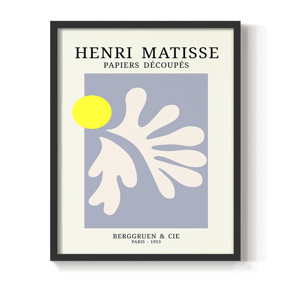 Matisse CDVIII in Black Solid Wood Framed Print No Nail Hanging