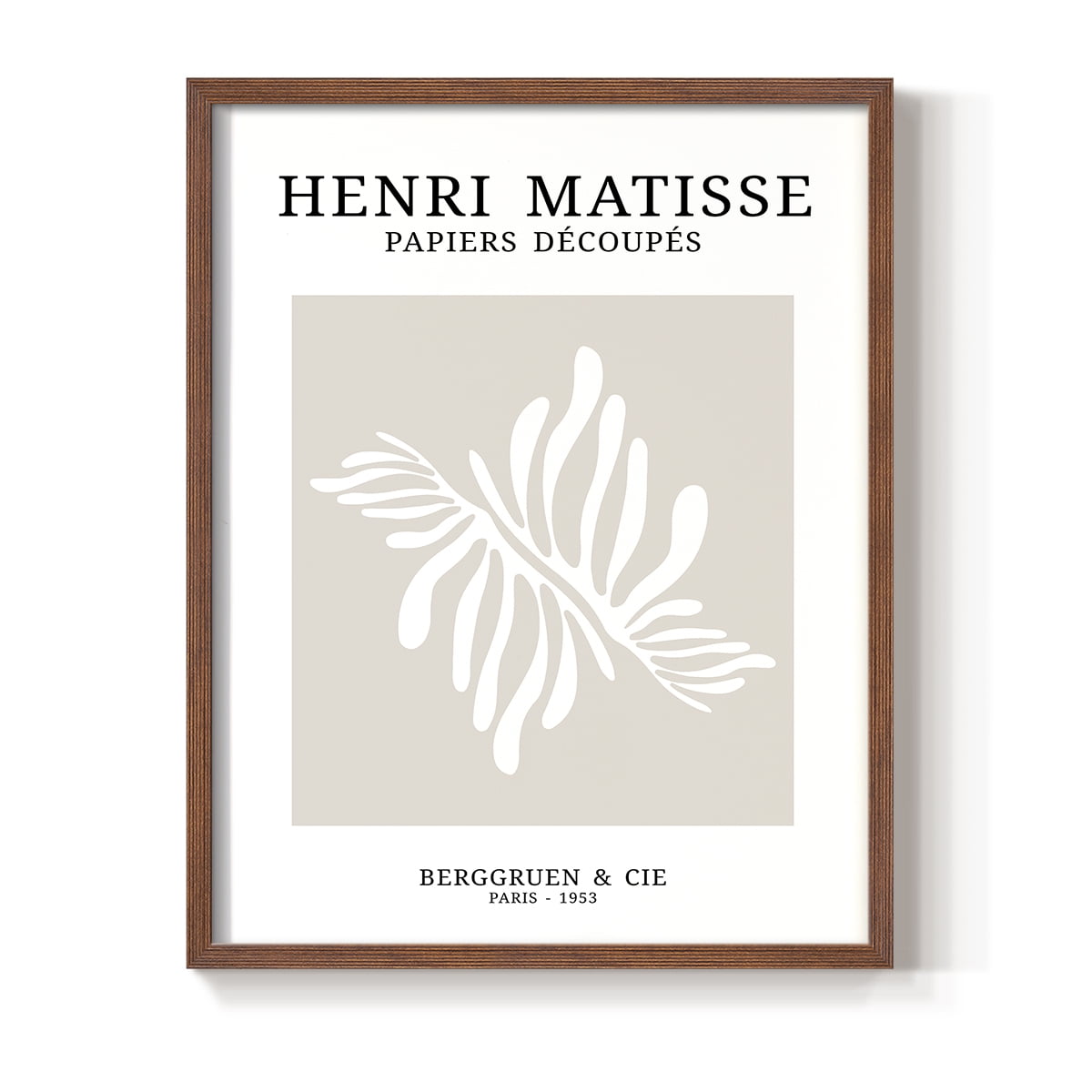 Matisse CDX in Brown Solid Wood Framed Print No Nail Hanging