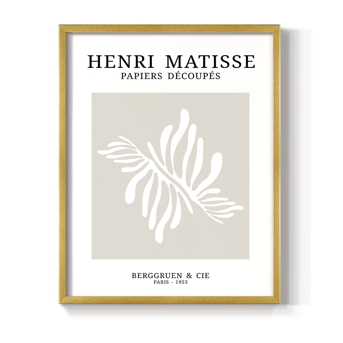 Matisse CDX in Gold Solid Wood Framed Print No Nail Hanging