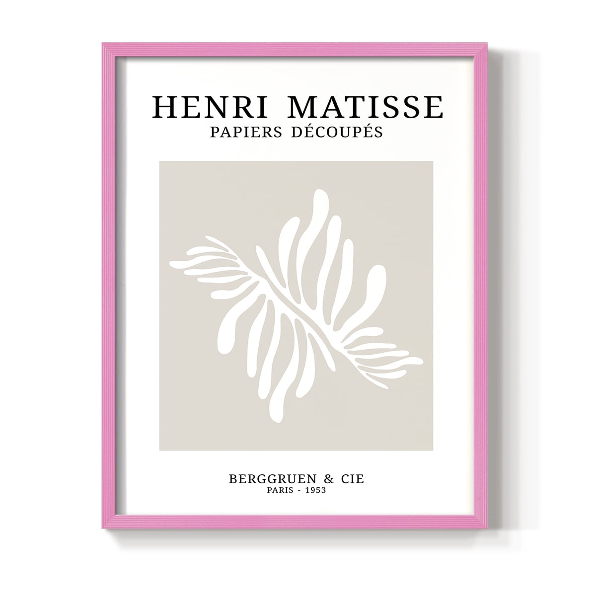 Matisse CDX in Pink Solid Wood Framed Print No Nail Hanging
