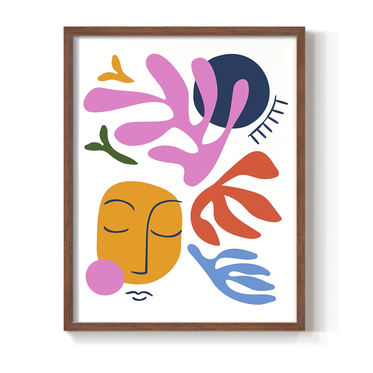 Matisse CDXL in Brown Solid Wood Framed Print No Nail Hanging