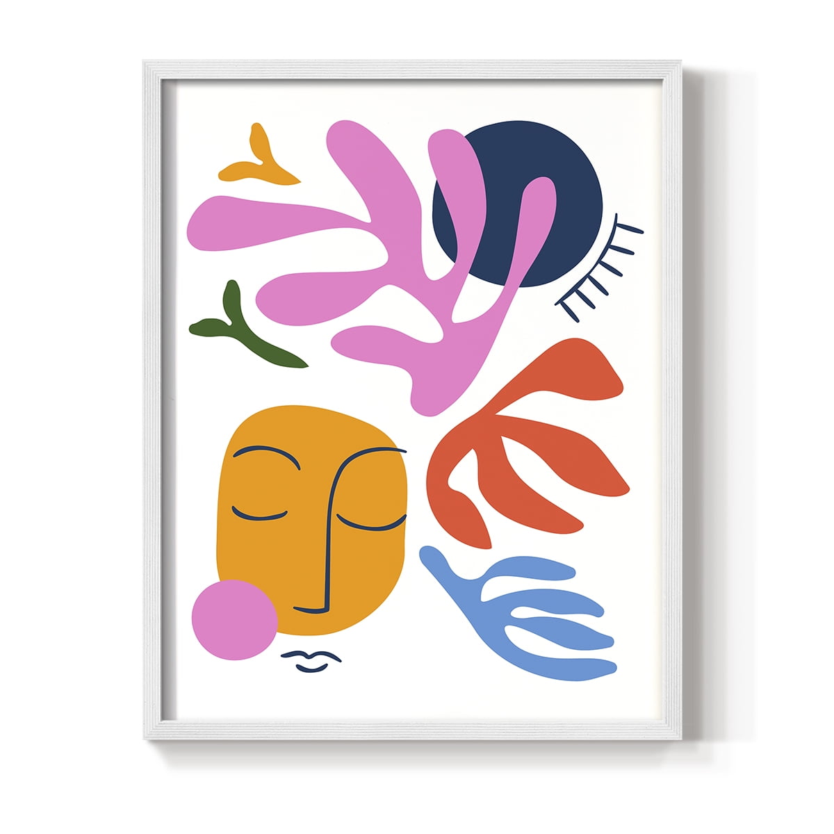Matisse CDXL in White Solid Wood Framed Print No Nail Hanging