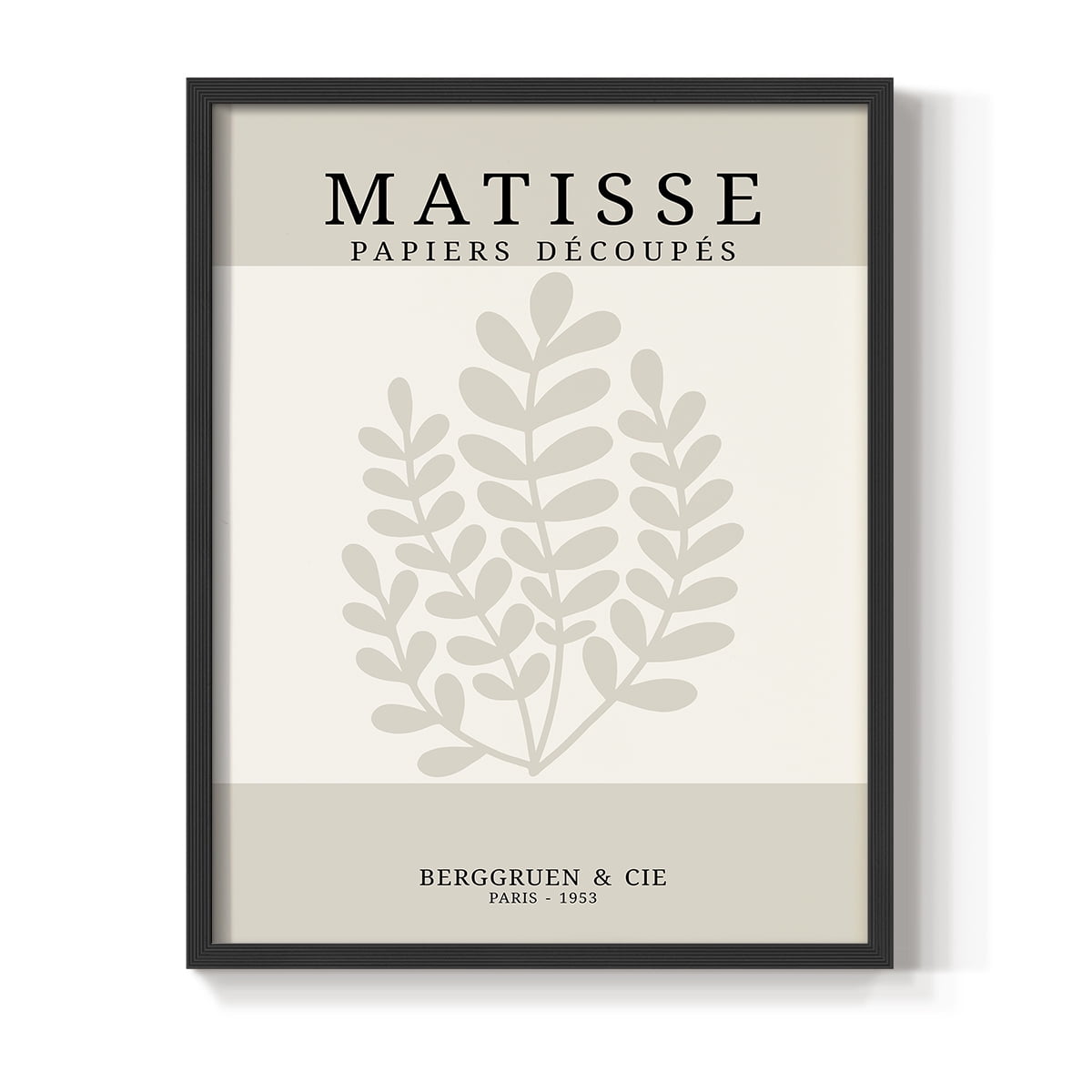 Matisse CDXVI in Black Solid Wood Framed Print No Nail Hanging