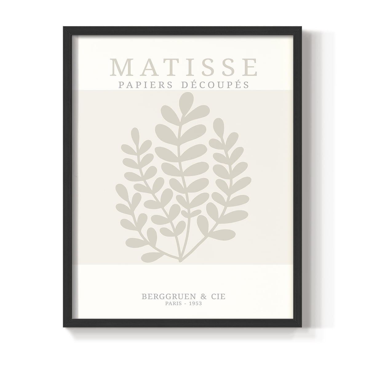 Matisse CDXVII in Black Solid Wood Framed Print No Nail Hanging