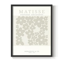 Matisse CDXVIII in Black Solid Wood Framed Print No Nail Hanging