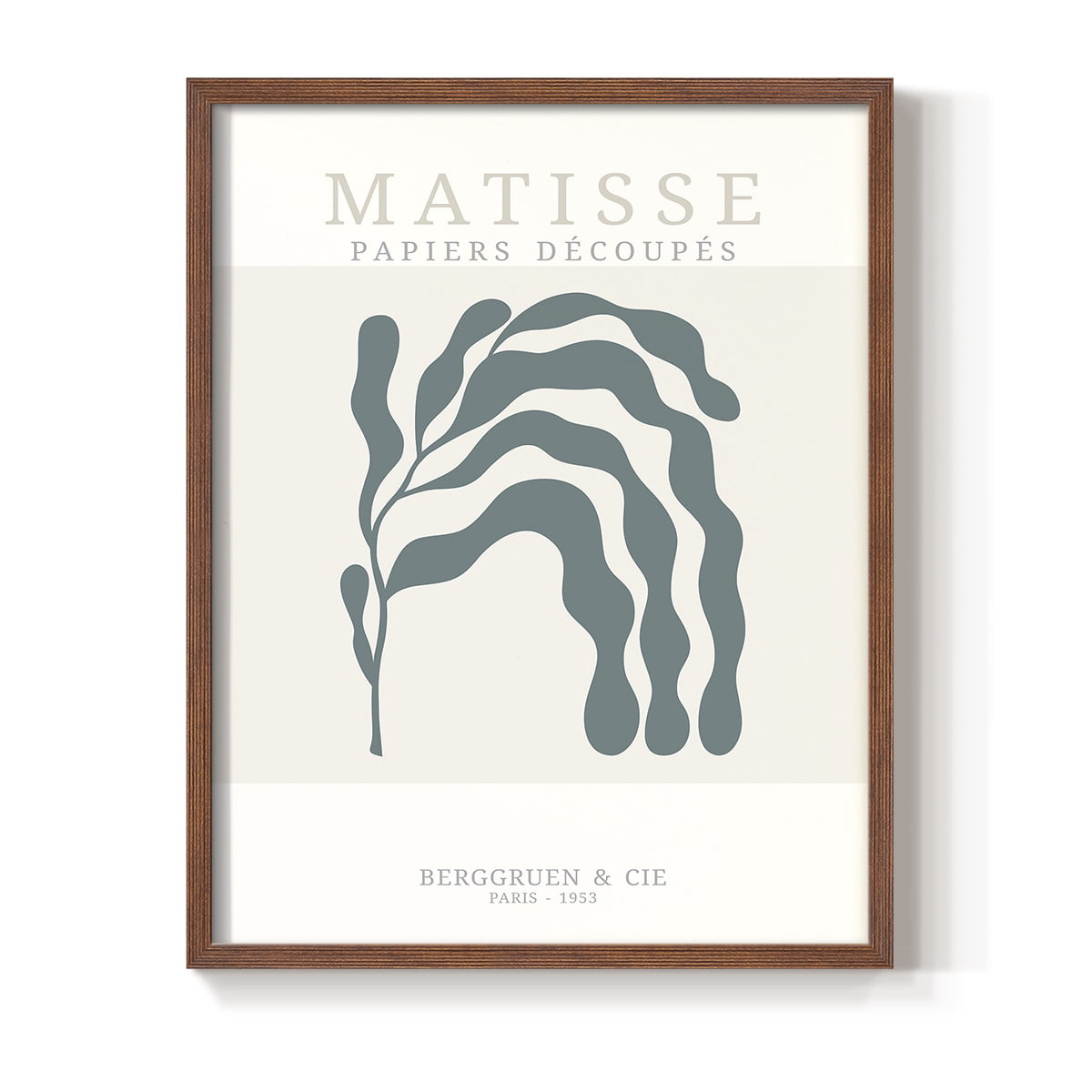 Matisse CDXXV in Brown Solid Wood Framed Print No Nail Hanging