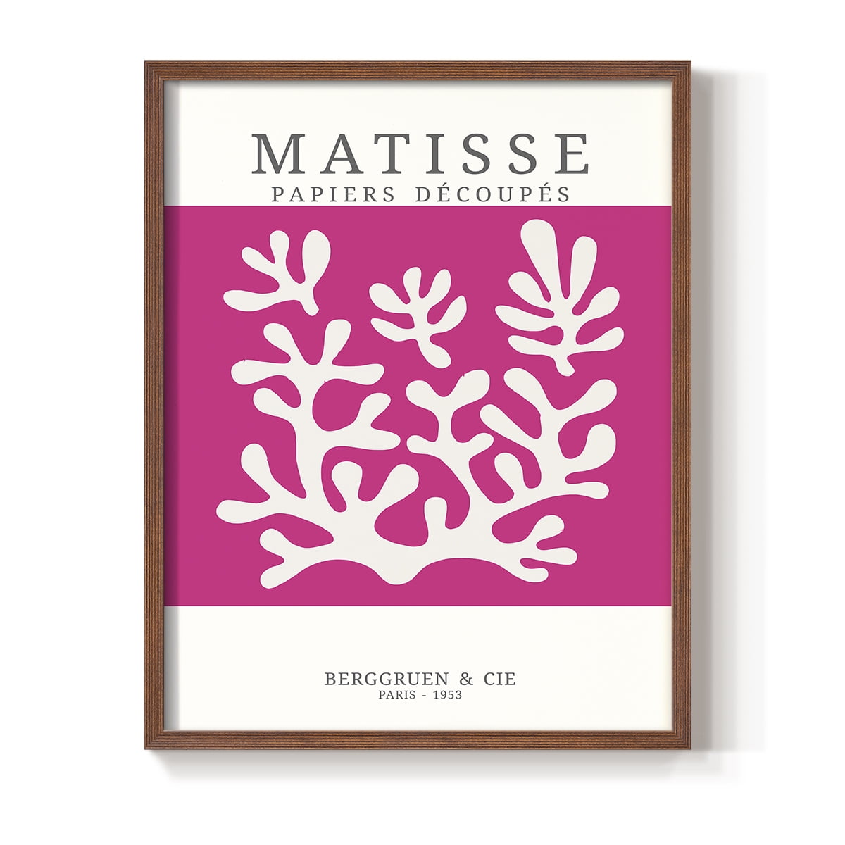 Matisse CDXXVI in Brown Solid Wood Framed Print No Nail Hanging