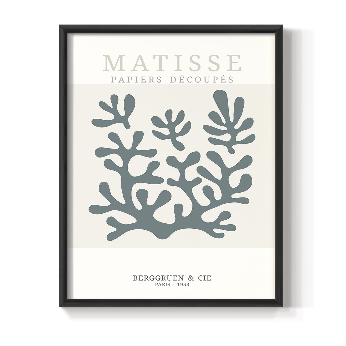 Matisse CDXXVII in Black Solid Wood Framed Print No Nail Hanging