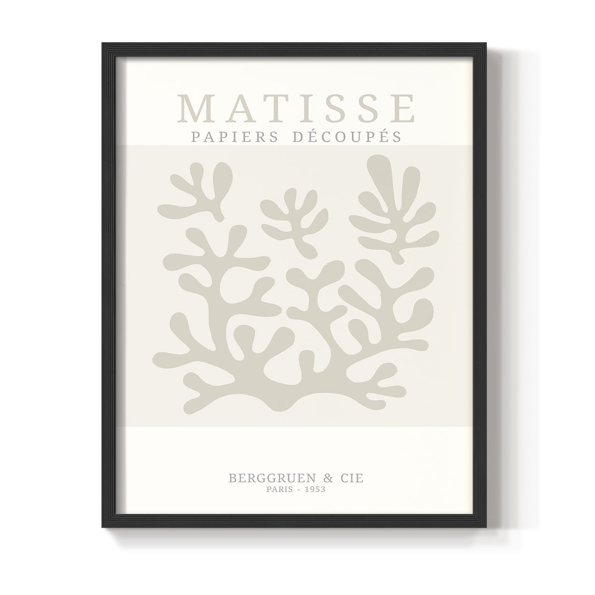 Matisse CDXXVIII in Black Solid Wood Framed Print No Nail Hanging