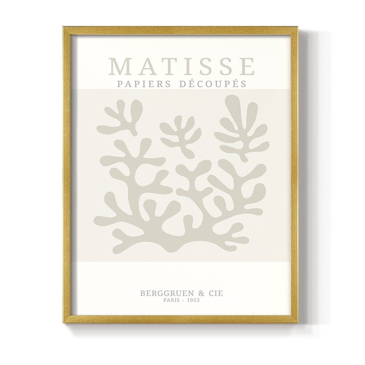 Matisse CDXXVIII in Gold Solid Wood Framed Print No Nail Hanging