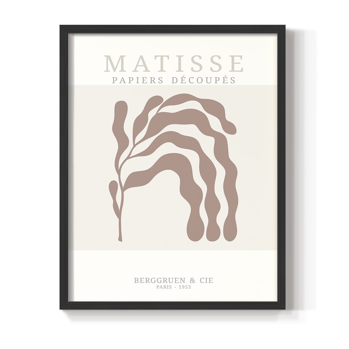 Matisse CDXXXII in Black Solid Wood Framed Print No Nail Hanging