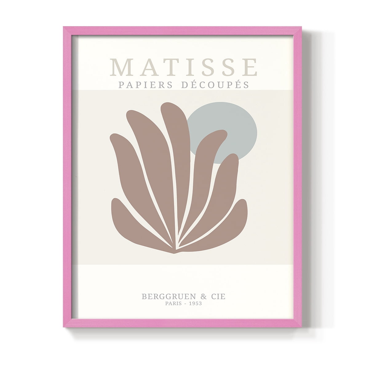 Matisse CDXXXV in Pink Solid Wood Framed Print No Nail Hanging