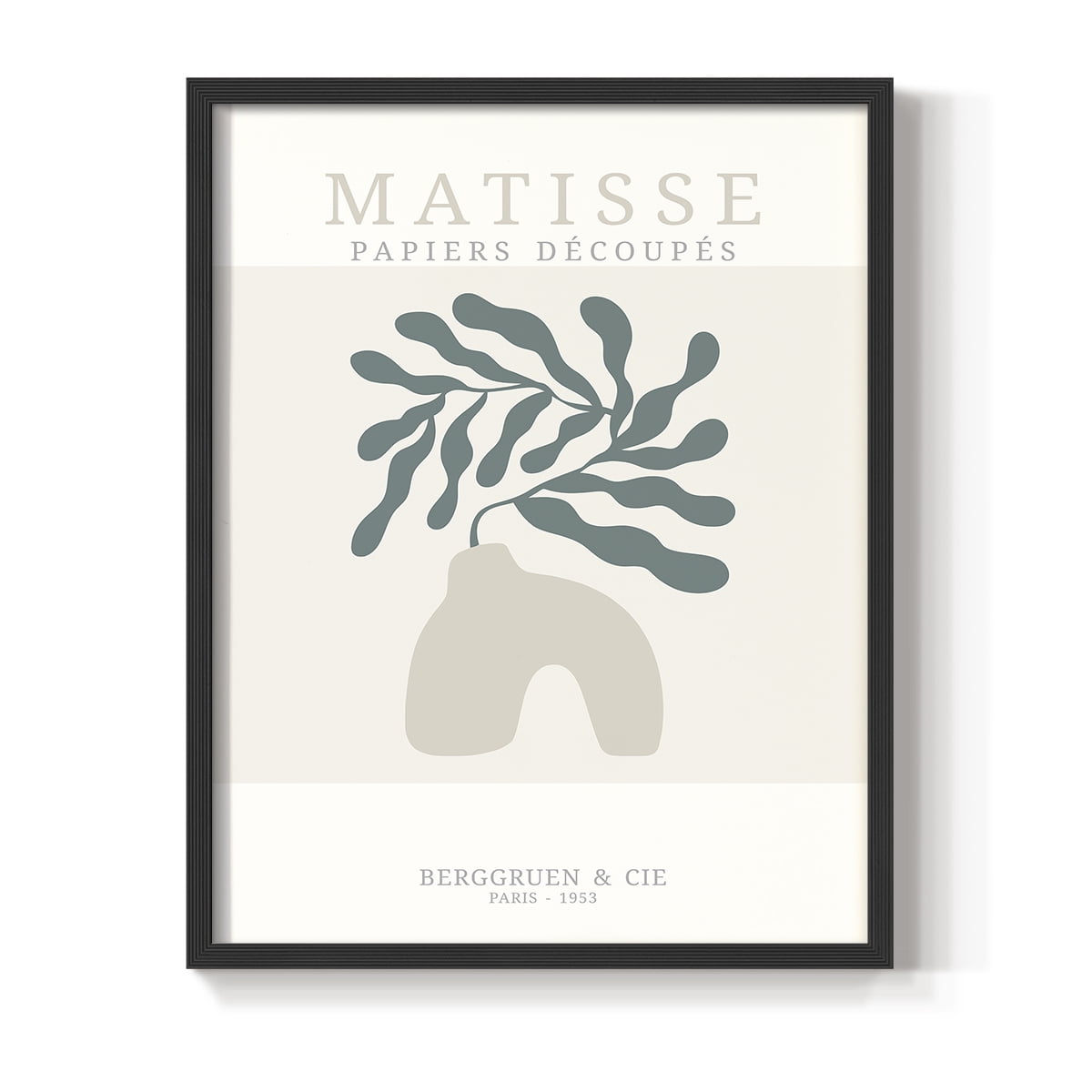 Matisse CDXXXVI in Black Solid Wood Framed Print No Nail Hanging