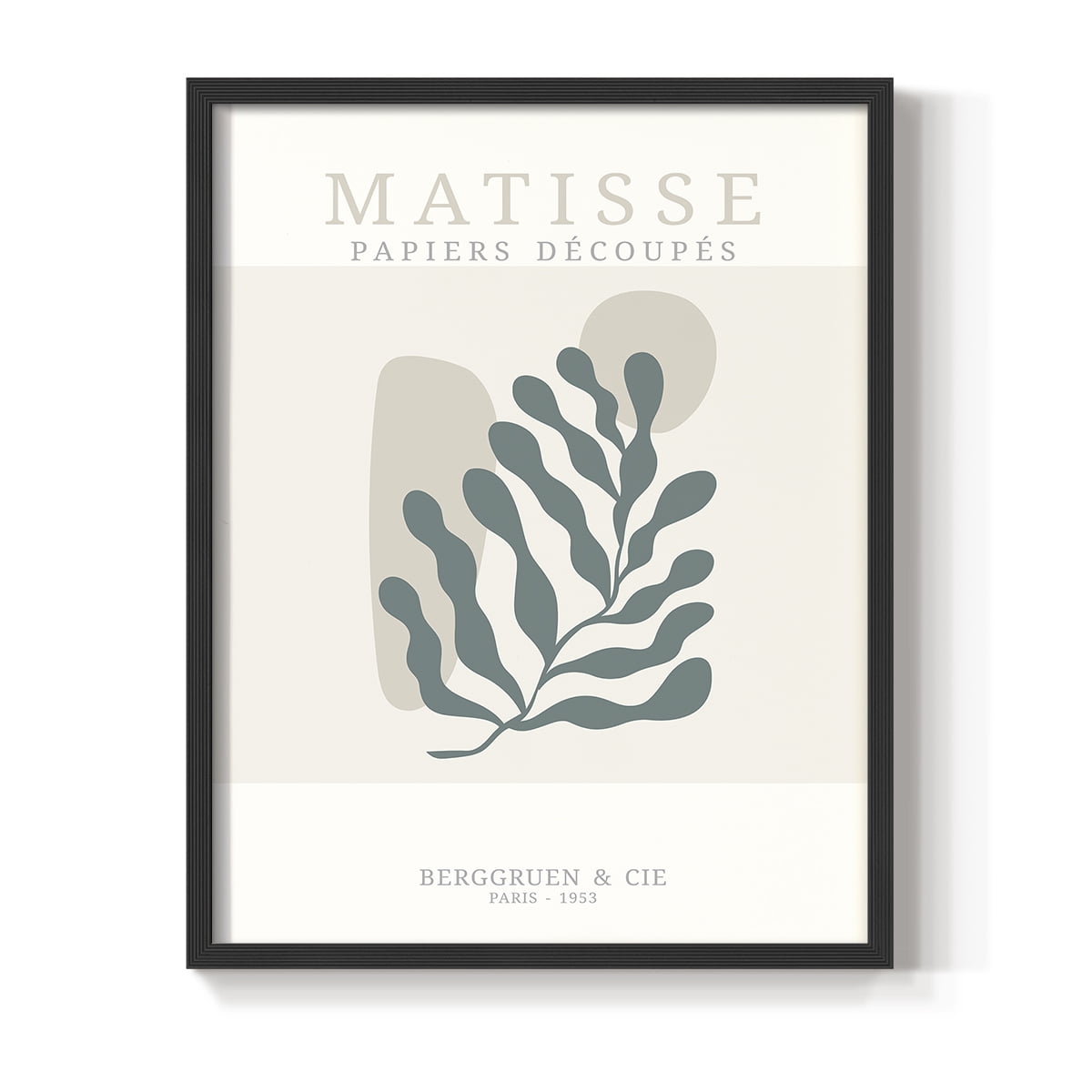 Matisse CDXXXVII in Black Solid Wood Framed Print No Nail Hanging