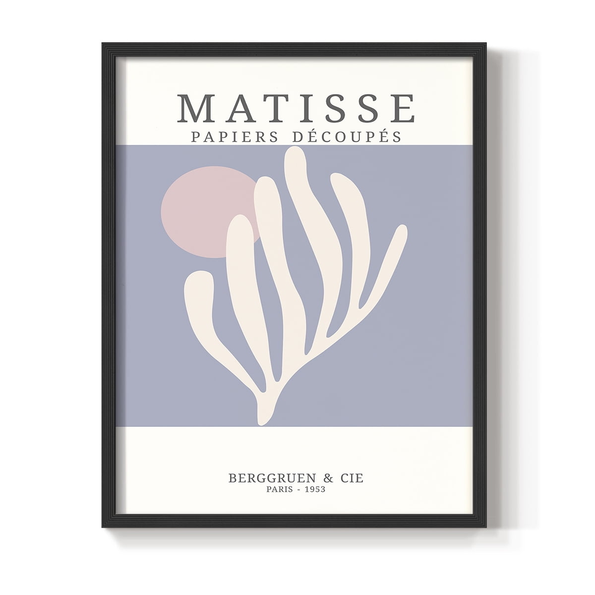 Matisse CDXXXVIII in Black Solid Wood Framed Print No Nail Hanging