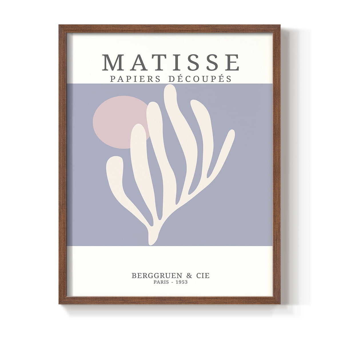 Matisse CDXXXVIII in Brown Solid Wood Framed Print No Nail Hanging