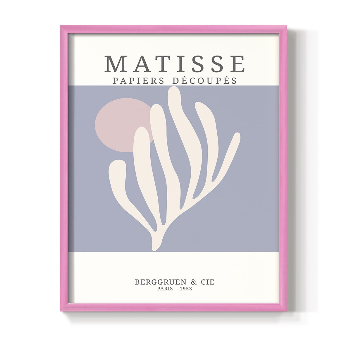Matisse CDXXXVIII in Pink Solid Wood Framed Print No Nail Hanging