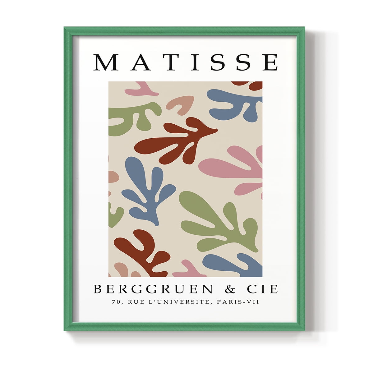 Matisse CIII Framed Print in Green Solid Wood 11 x 14 Framed Print
