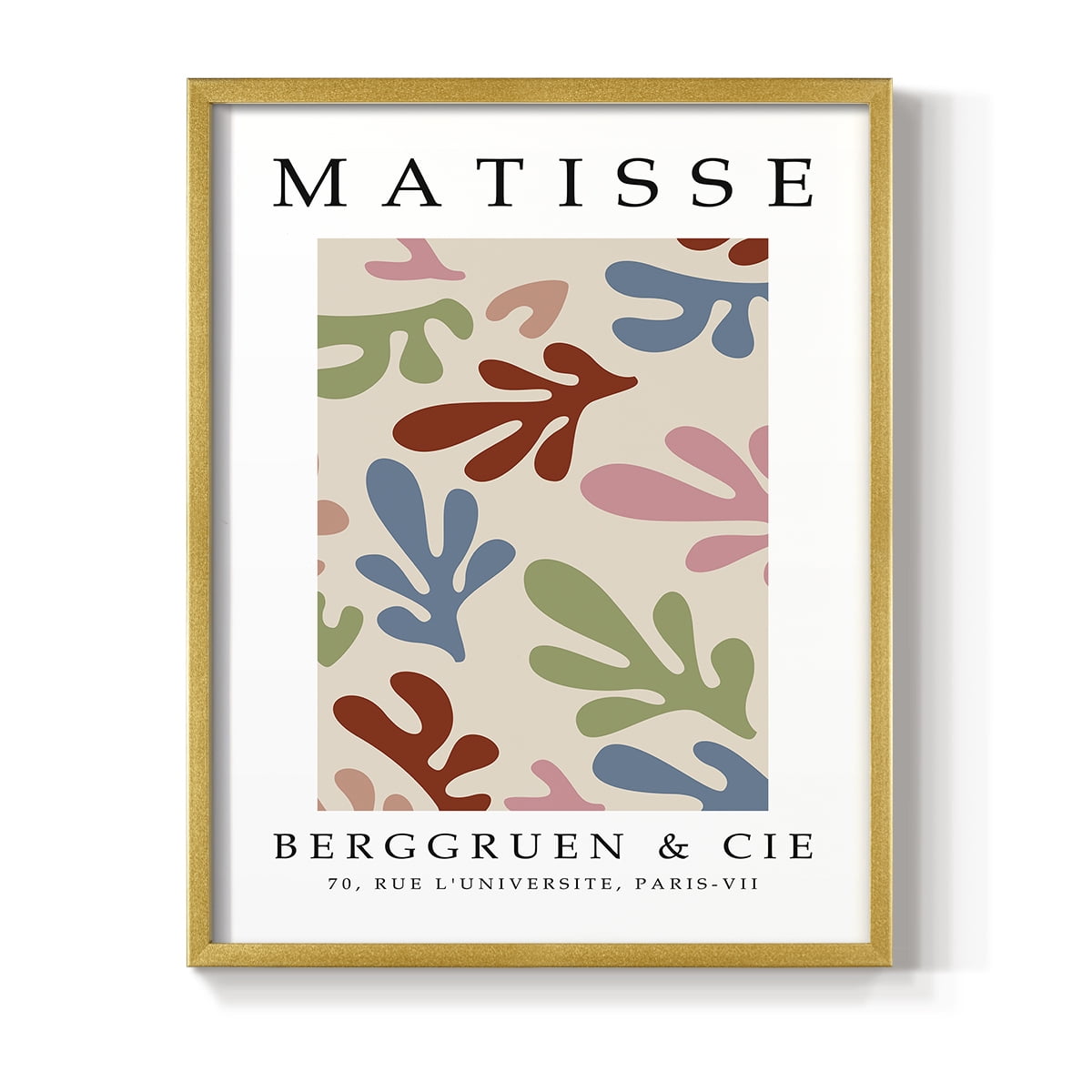 Matisse CIII Framed Print in Gold Solid Wood 11 x 14 Framed Print