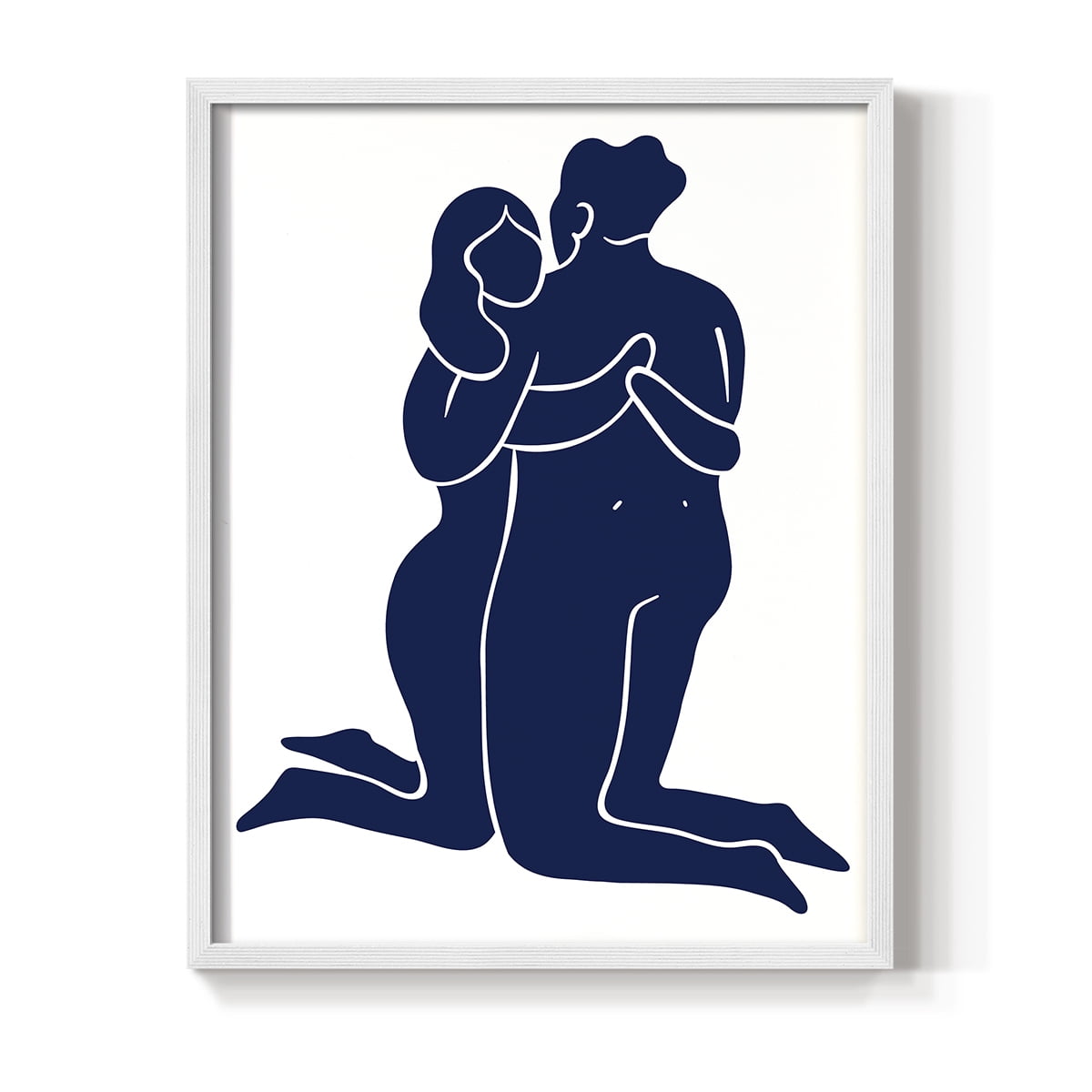 Matisse CIV Framed Print in White Solid Wood 8 x 10 Framed Print
