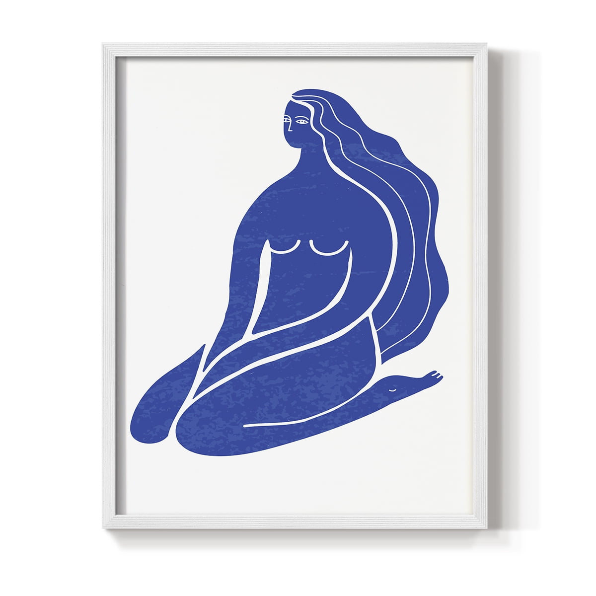 Matisse CIX Framed Print in White Solid Wood 16 x 20 Framed Print