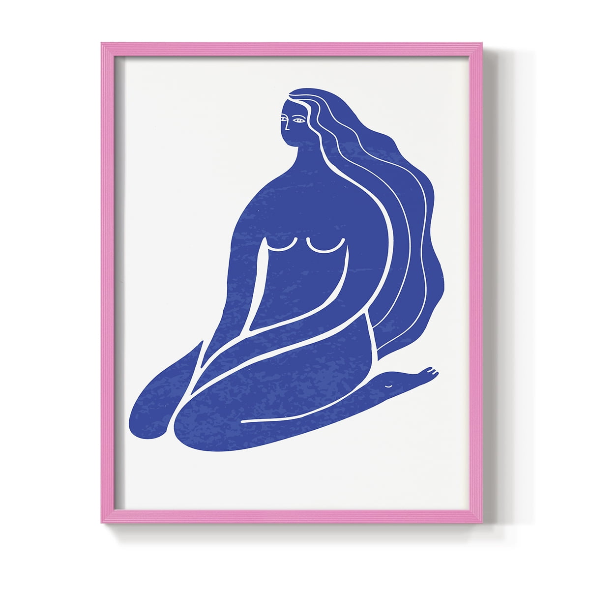 Matisse CIX Framed Print in Pink Solid Wood 8 x 10 Framed Print