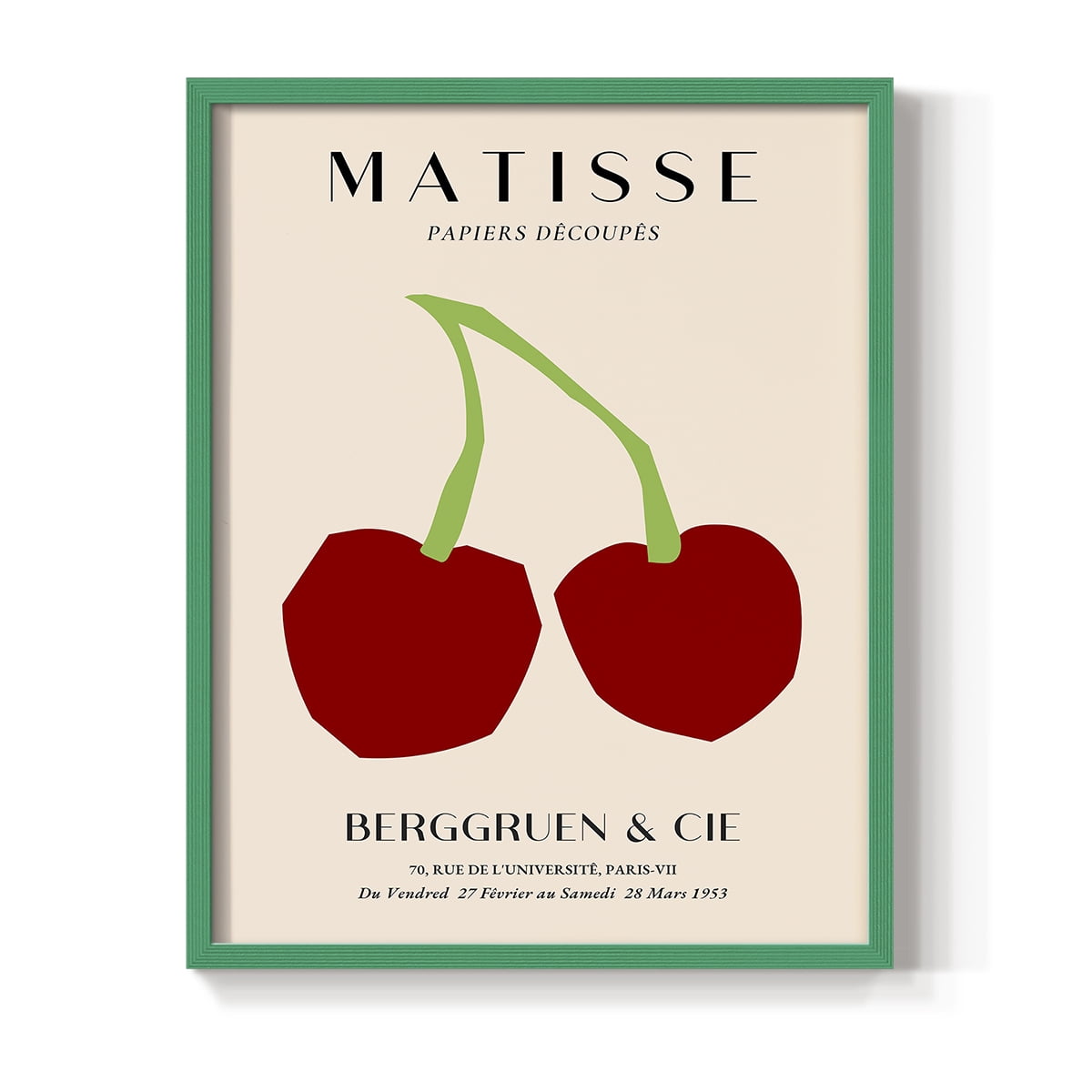 Matisse CLI Framed Print in Green Solid Wood 16 x 20 Framed Print