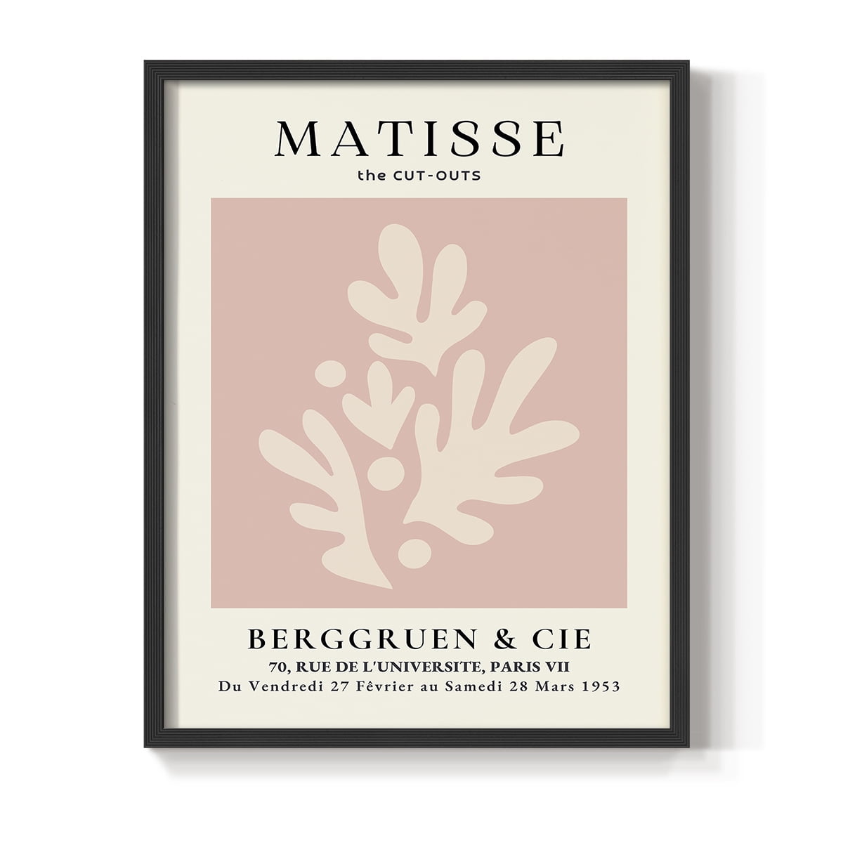 Matisse CLII Framed Print in Black Solid Wood 11 x 14 Framed Print