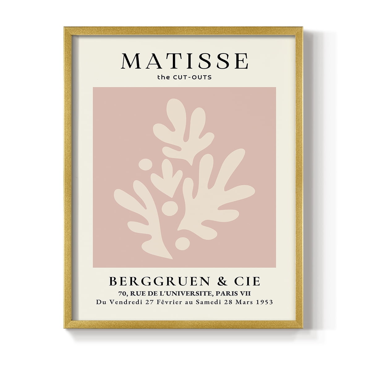Matisse CLII Framed Print in Gold Solid Wood 8 x 10 Framed Print