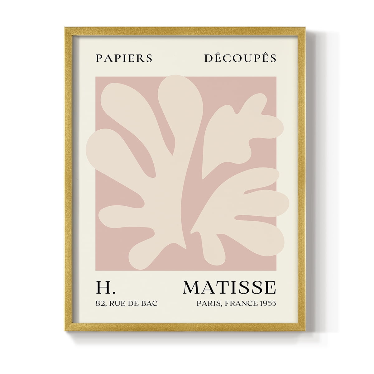 Matisse CLIII Framed Print in Gold Solid Wood 11 x 14 Framed Print