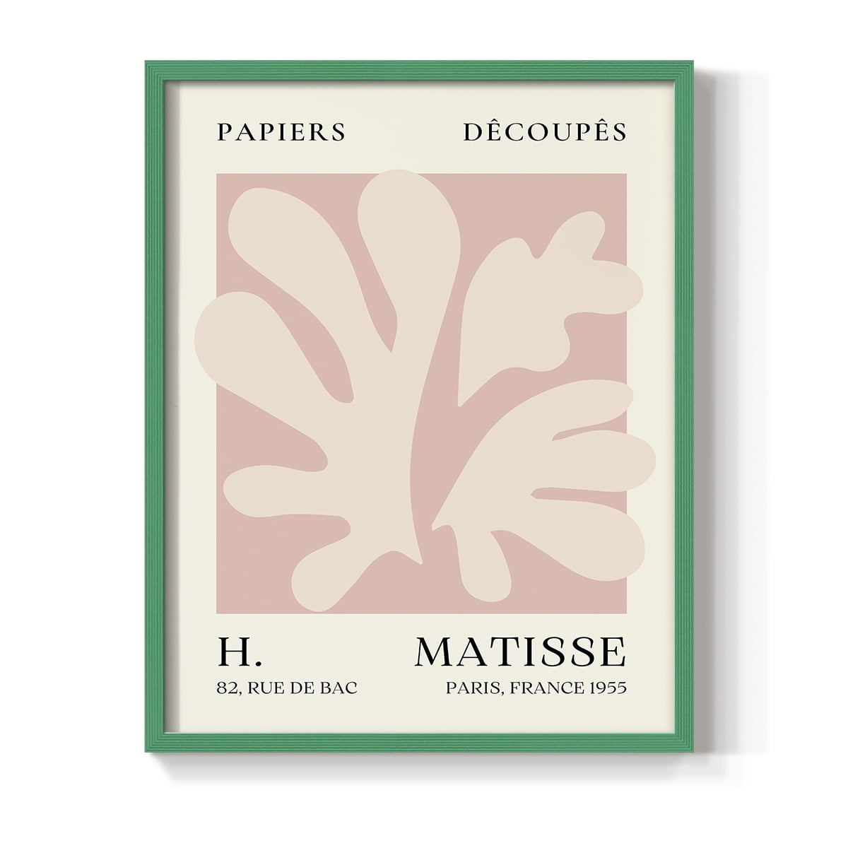 Matisse CLIII Framed Print in Green Solid Wood 11 x 14 Framed Print