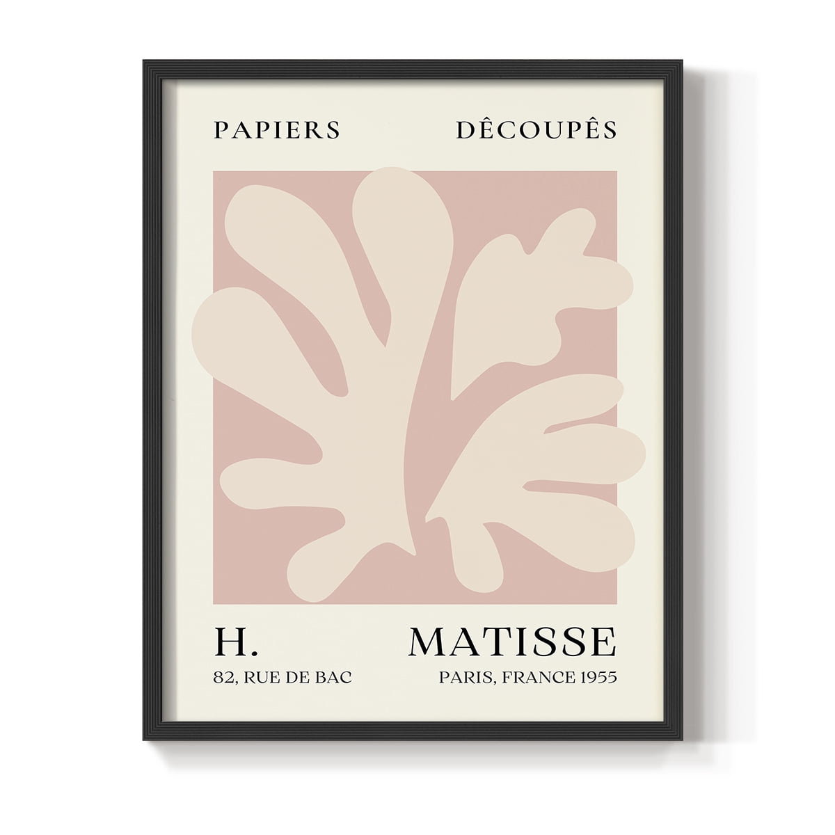 Matisse CLIII Framed Print in Black Solid Wood 22 x 28 Framed Print