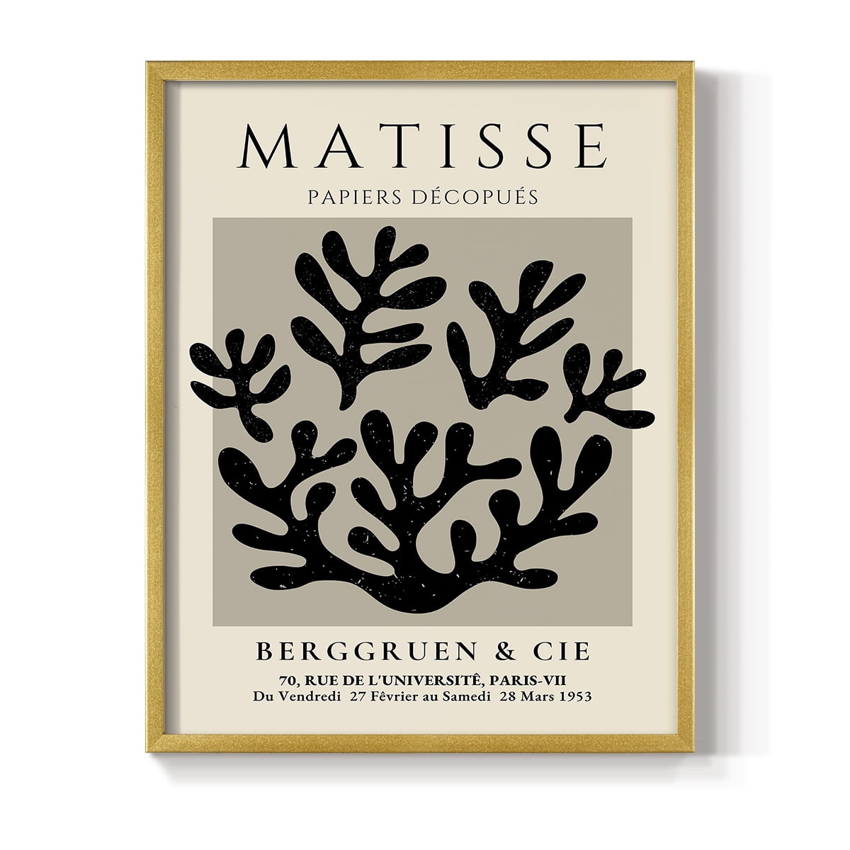 Matisse CLV Framed Print in Gold Solid Wood 16 x 20 Framed Print