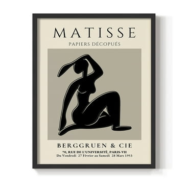 Matisse CLVI Framed Print in Black Solid Wood 8 x 10 Framed Print