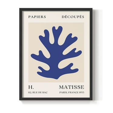 Matisse CLVII Framed Print in Black Solid Wood 8 x 10 Framed Print